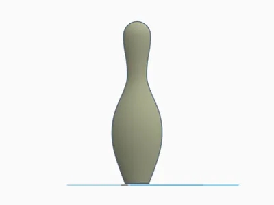 1/2 bowling pin