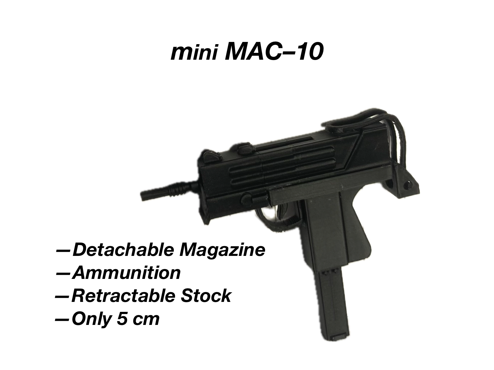 Miniatura 1 do modelo 3D mini MAC-10