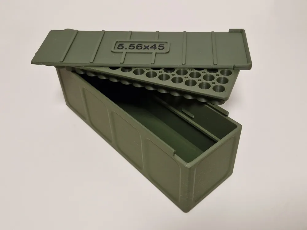 Parametric Ammo Box - Any caliber - Any amount - Free 3D Print Model ...