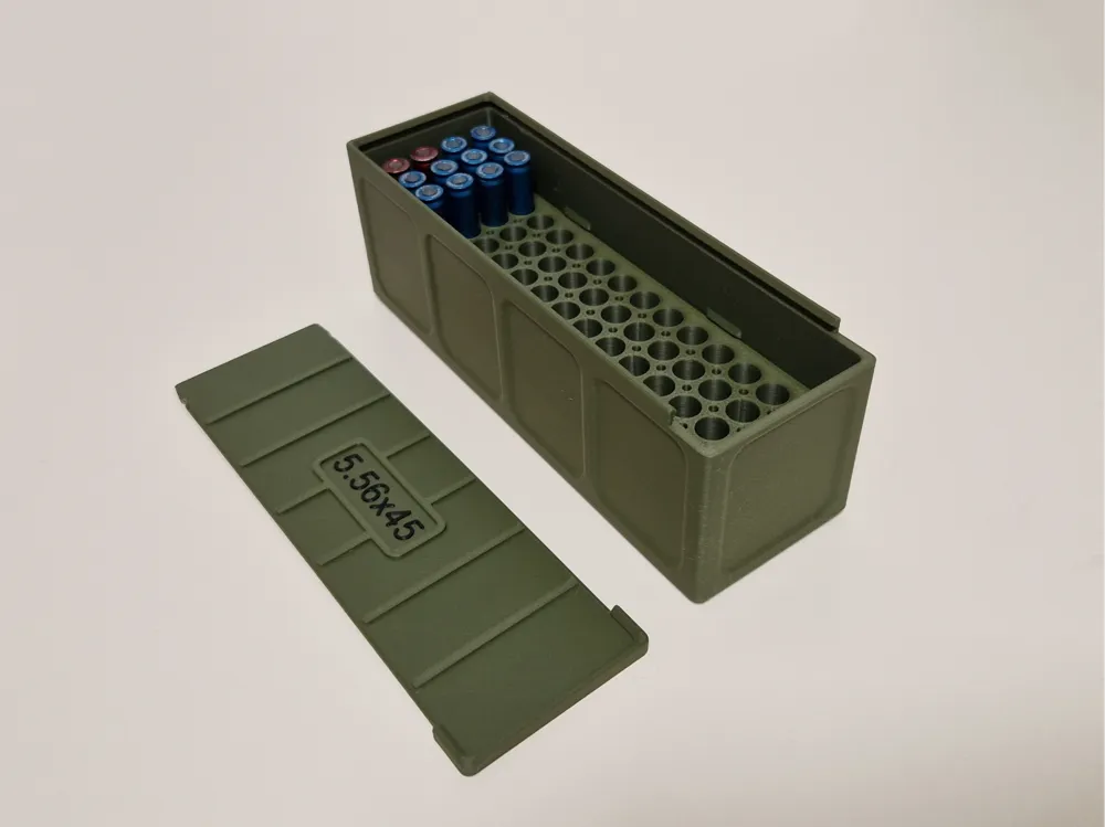 Parametric Ammo Box - Any caliber - Any amount - Free 3D Print Model ...