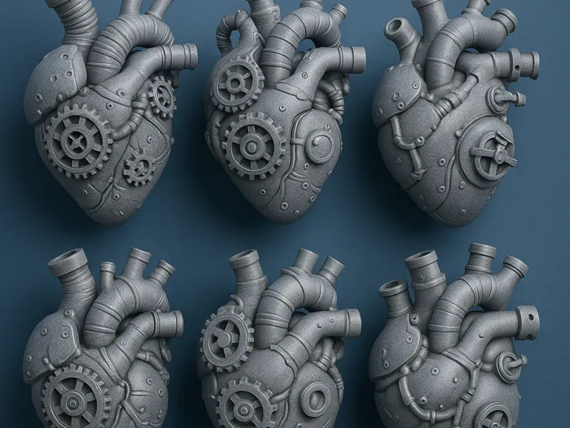 Steampunk Mechanical Heart Pack