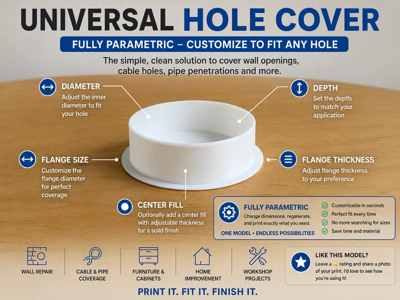 Hole Cover - parametric