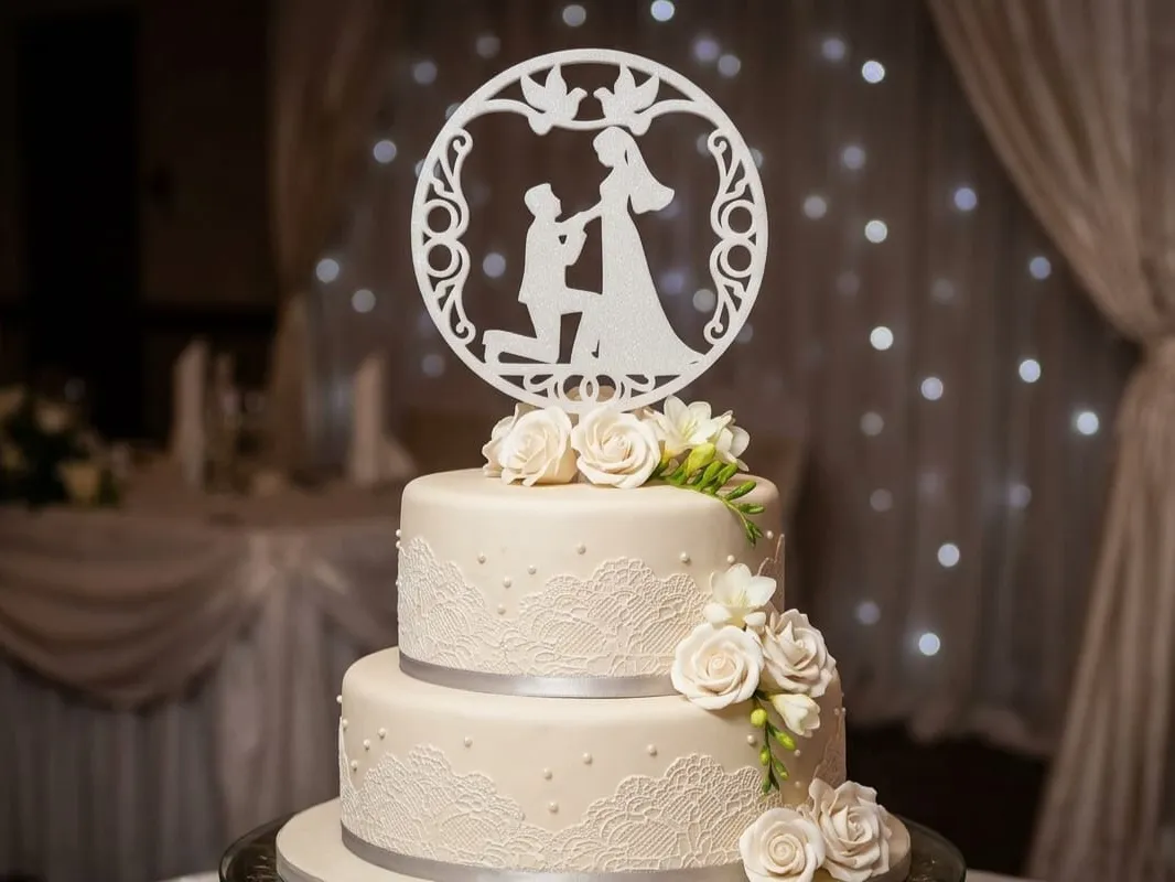 topper wedding cake - Free 3D Print Model - MakerWorld