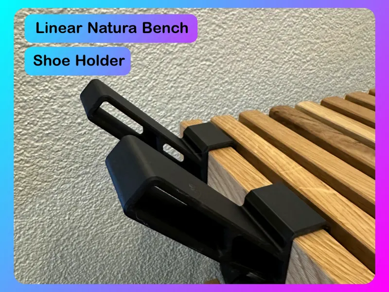 Linear Natura Bench Shoe Holder