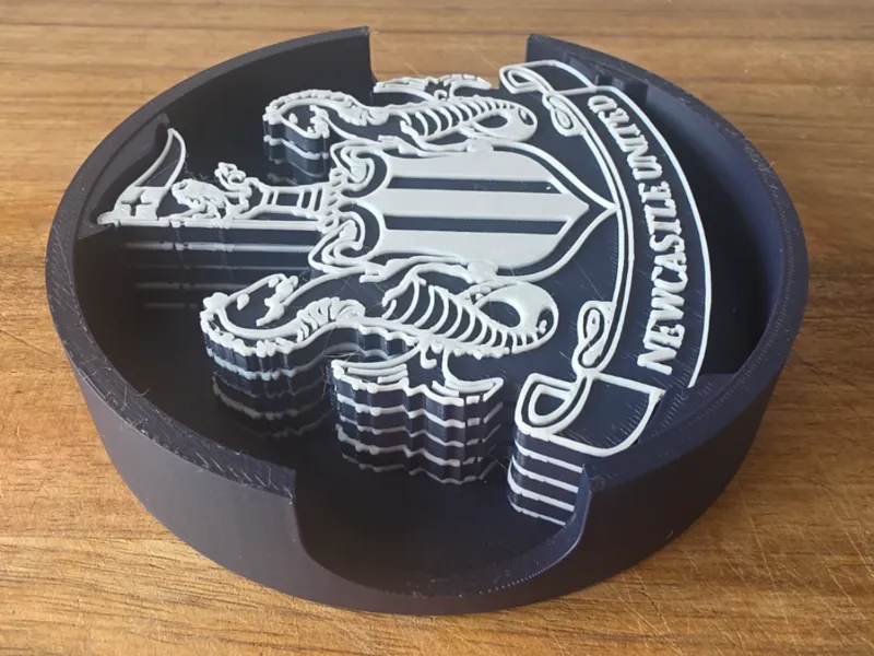 Newcastle United Coaster Set & Matching Holder