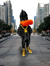 Фигурка на Daffy Duck в улично облекло