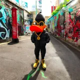 Фигурка на Daffy Duck в улично облекло