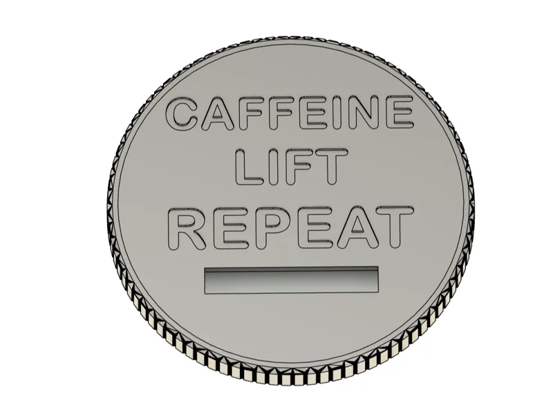 Monster Can Piggy Bank Lid - caffeine lift repeat