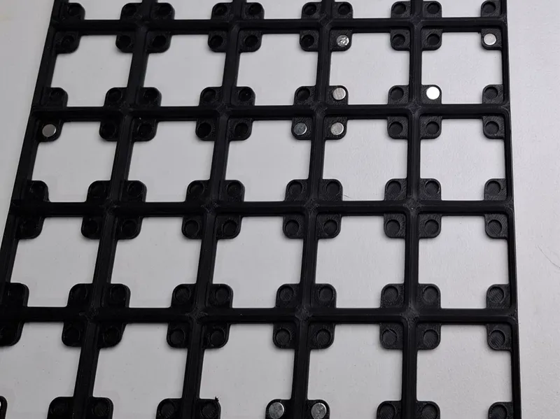 Gridfinity Base 5 x 5 with Magnets 6mm x 2mm