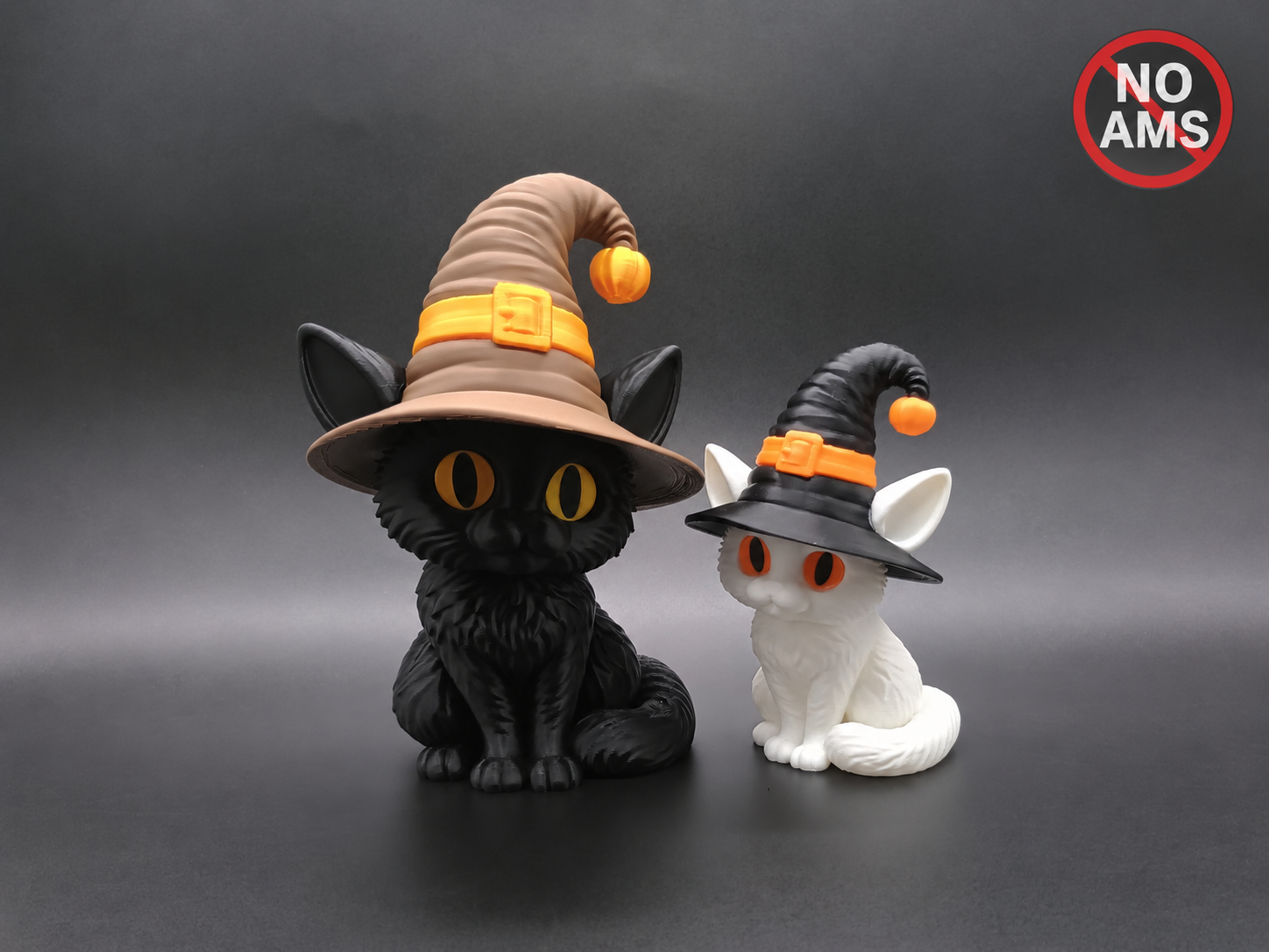 Cute Halloween Witch Cat – No AMS 3D model