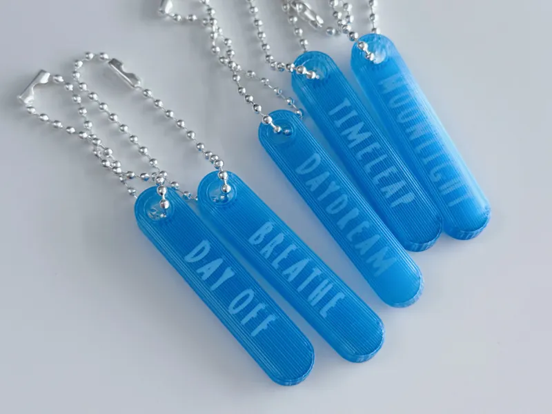 Transparent Mood Tag Keychain