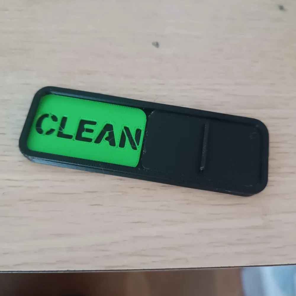 Clean/Dirty Magnetic Slider Indicator - Free 3D Print Model - MakerWorld