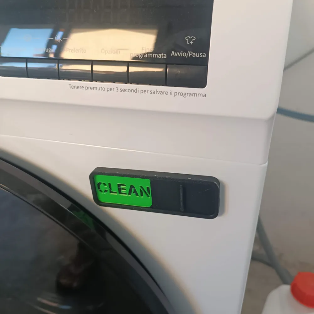 Clean/Dirty Magnetic Slider Indicator - Free 3D Print Model - MakerWorld