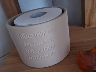 Toilettenpapierhalter "Veranstaltung"