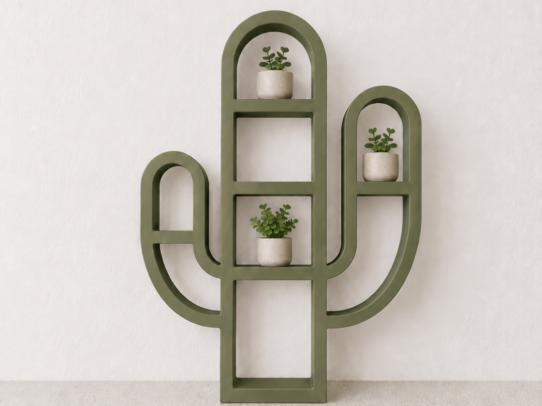 Modern Cactus Shelf | Southwestern Decor