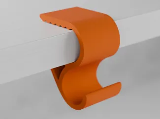 Modern Desk Clamp with Hook