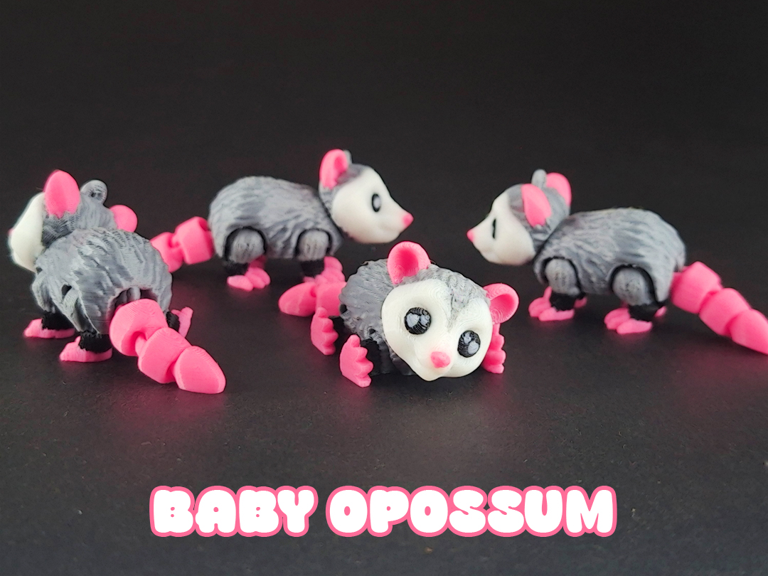 Flexi Baby Opossum – Adorable, Poseable, and Fun! - 1