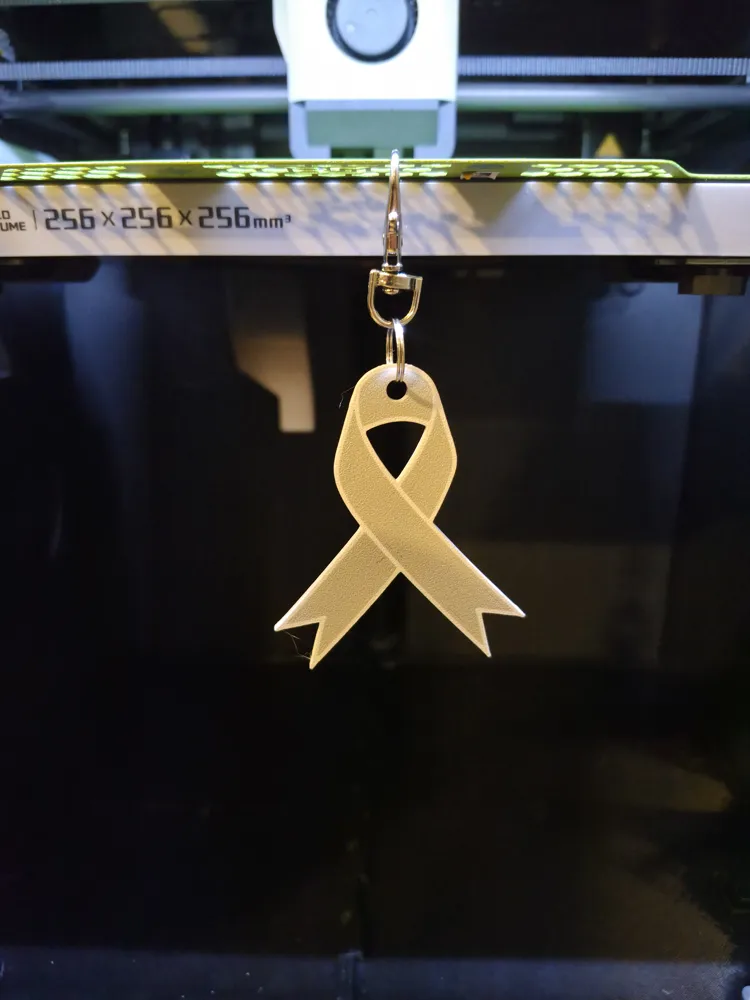 Brain Print Ribbon Brain Cancer Awareness Ribbon - Free 3D Print Model - MakerWorld