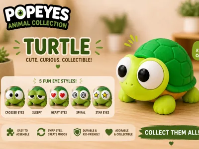 PopEyes Animal Collection – Tartaruga_Classic eye