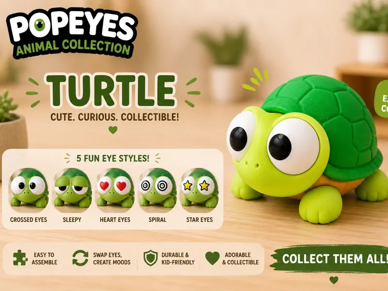PopEyes Animal Collection – Tartaruga_Classic eye