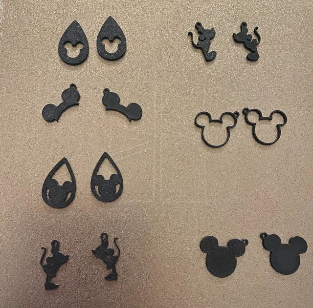 minnie and mickey mouse earrings
