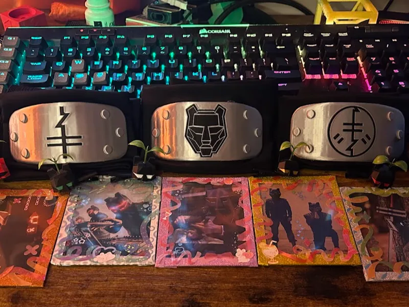Black Tiger Sex Machine (BTSM) Naruto headbands