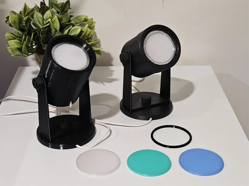 LED Spotlight with USB LED light (w/diffusers)