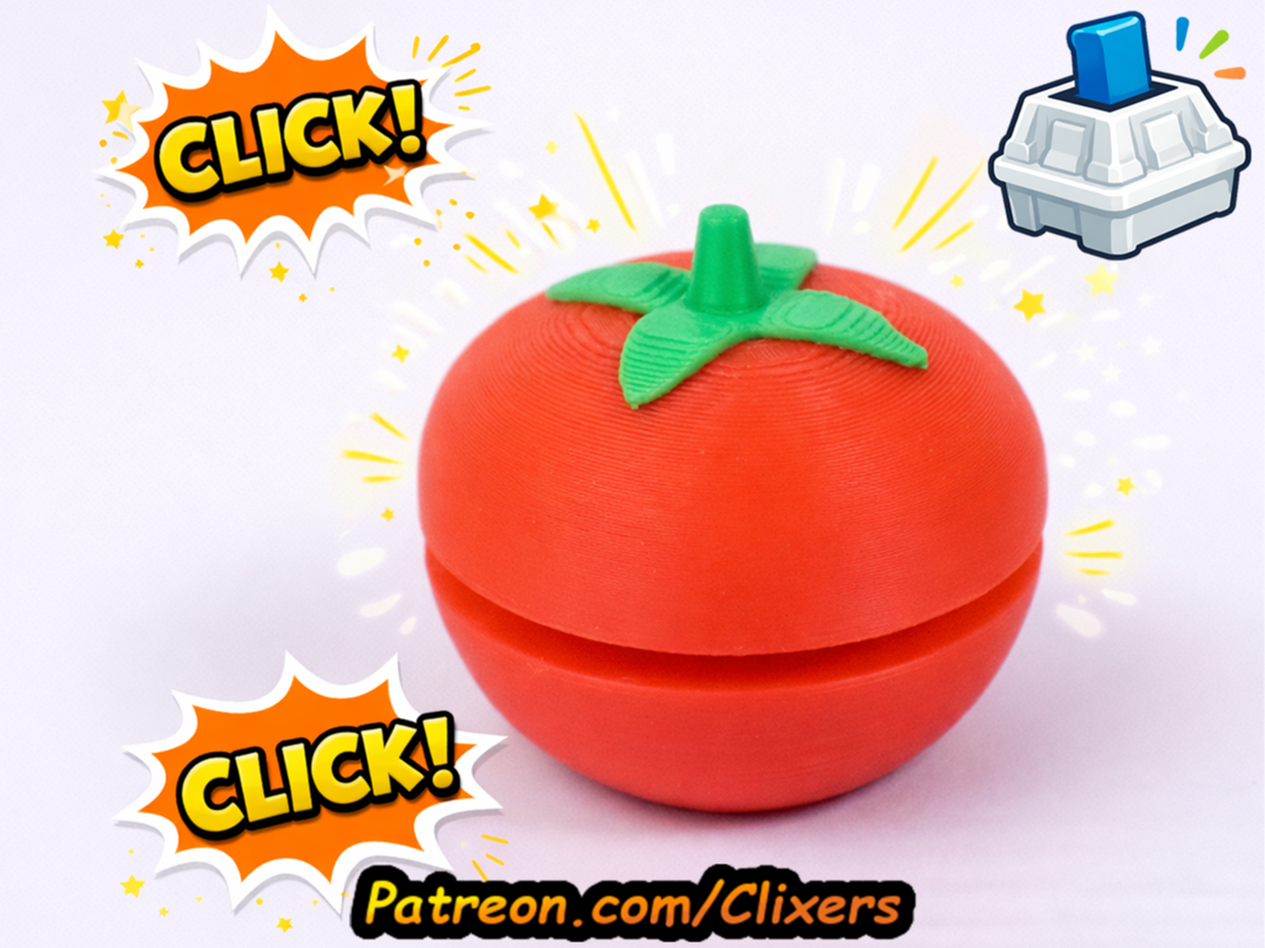 Tomato Clicker Cute Fidget Toy
