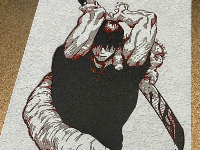 Jujutsu Kaisen - Toji HueForge - 4 Color