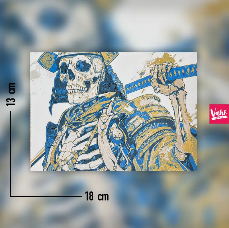 Cool Skeleton Samurai HueForge