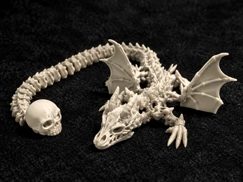 Adorno temático: Articulated Bone Dragon — referencia de MakerWorld