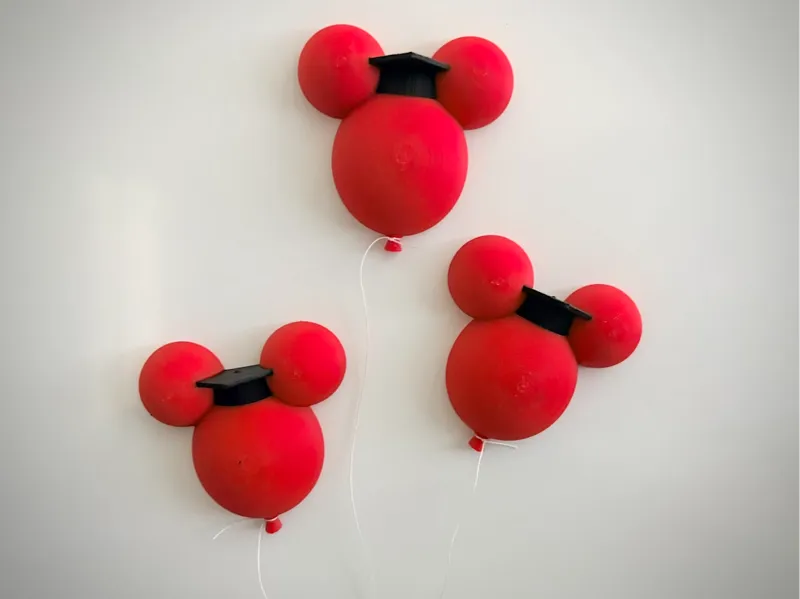 Mickey Graduation Balloon Magnets