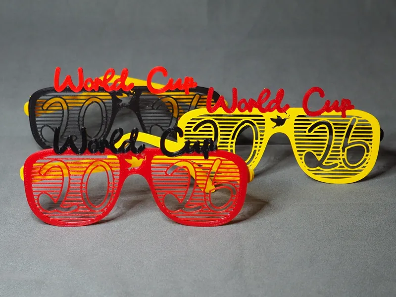 World Cup 2026 Fan Glasses – Easy Print No Screws