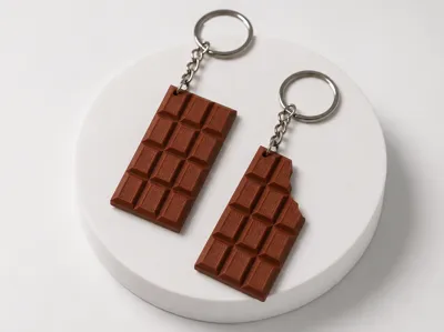 Chocolate Bar Keychain