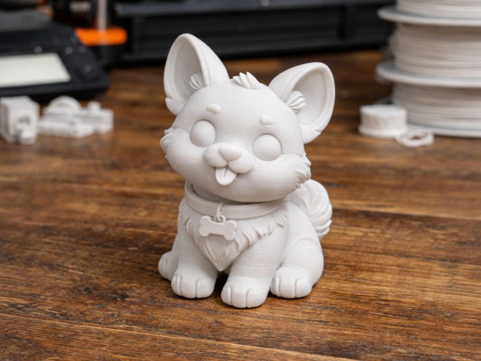 Realistic Corgi Puppy – Cute 3D Print Figure