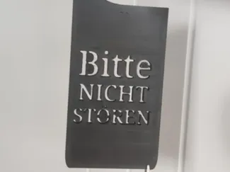 Bitte nicht stören schild