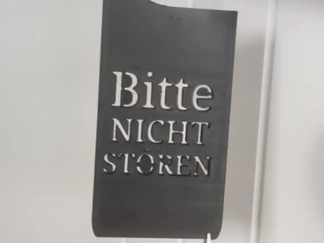 Bitte nicht stören schild