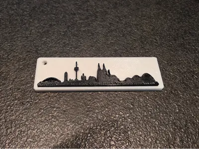 Cologne Skyline Keychain