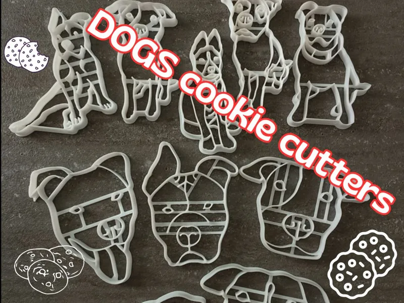 DOGS cookie cutter set