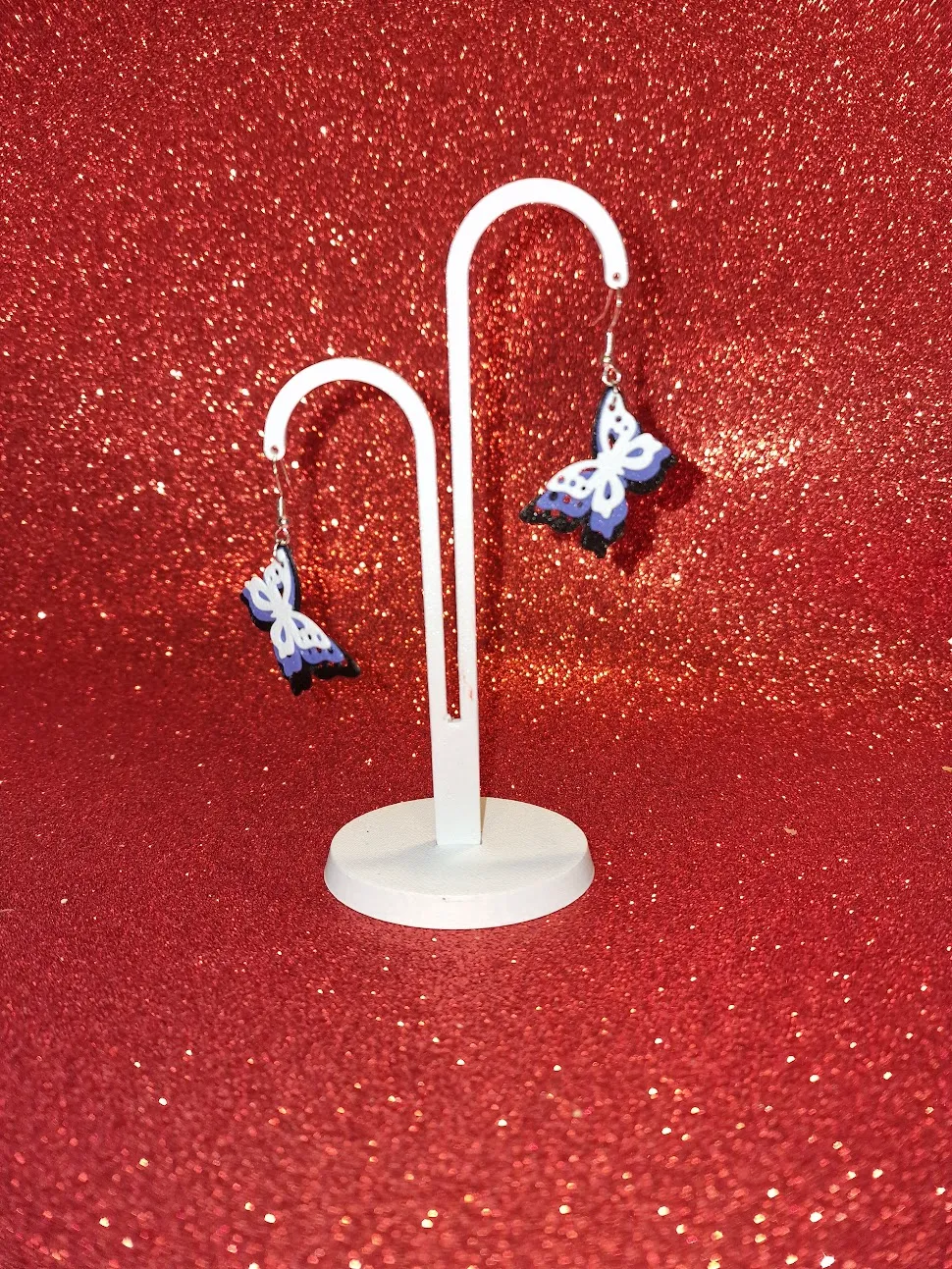Butterflies earrings view 3
