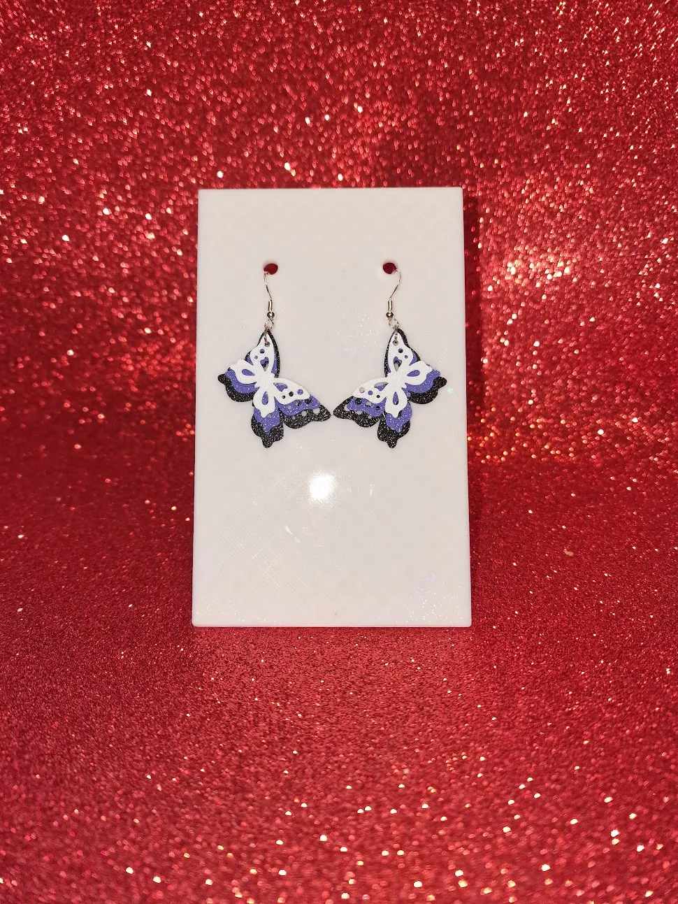 Butterflies earrings view 2