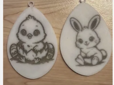 Laserable Easter Egg – Blank Tag for Engraving 