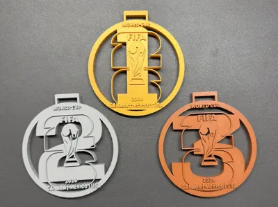 FIFA WM 2026 Deluxe Medal Set 1 to 3
