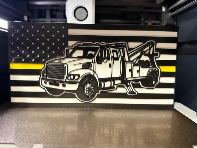 Tow Truck Driver - Wrecker Tribute Flag