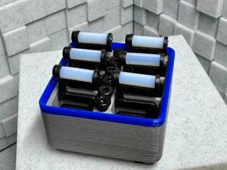 Gridfinity 1x1x3 P1/X1 Nozzle Wiper & Screw Holder