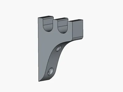 Wall mount for 2 drying racks