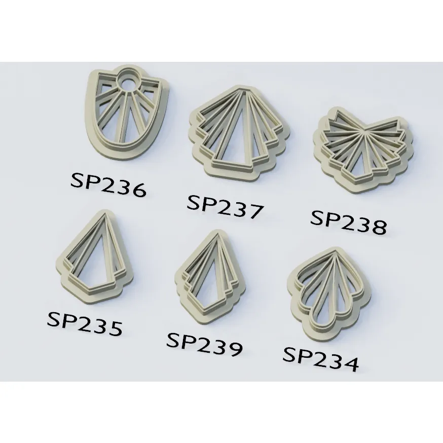 Antique Polymer Clay Cutter for Earring set 1 view 2