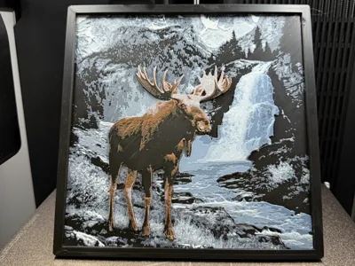 Moose in the Teton Mountains