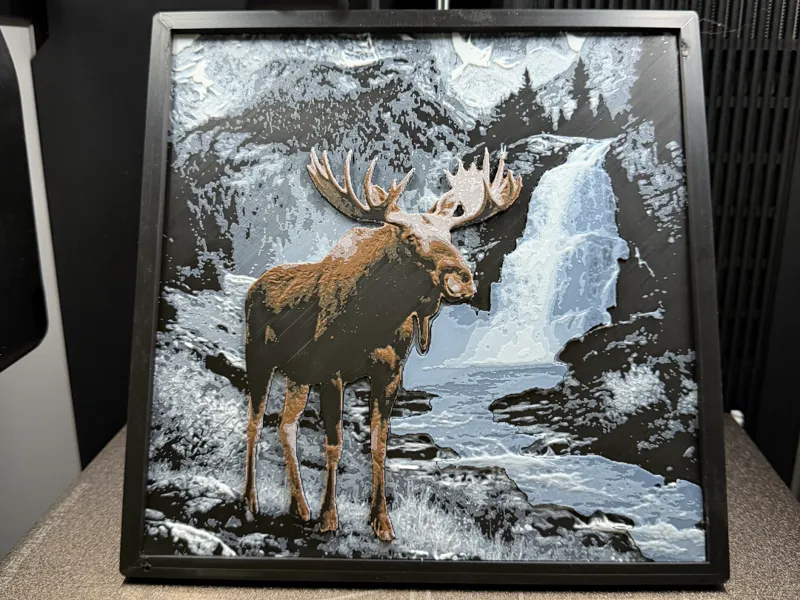 Moose in the Teton Mountains