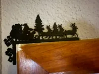 Décoration murale d'angle Père Noël — photo 2